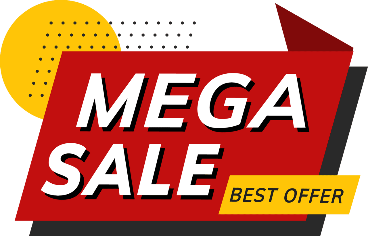 Garage sale mega best offer vector clipart