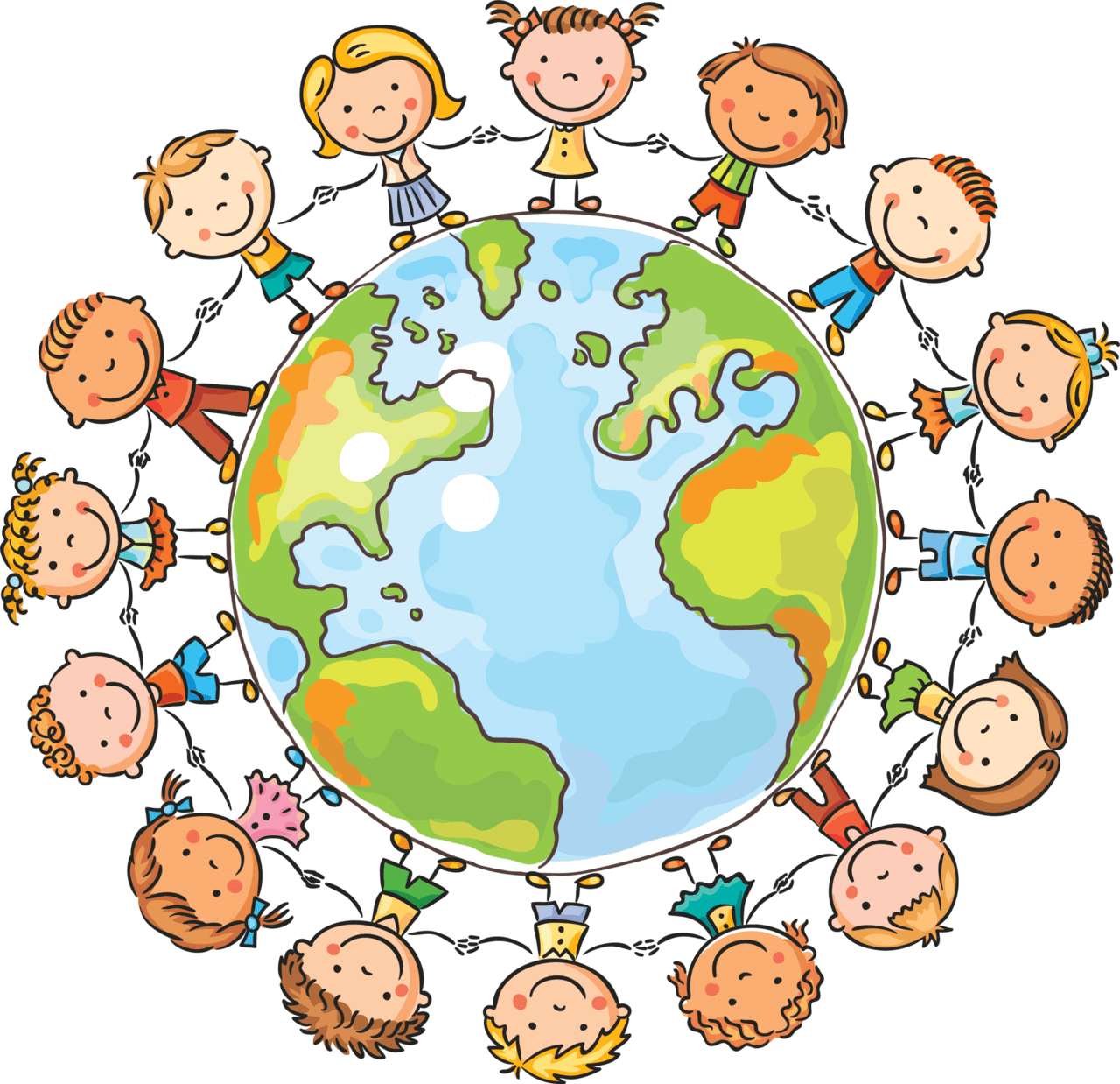 Children of the world printable activity pack clipart picture