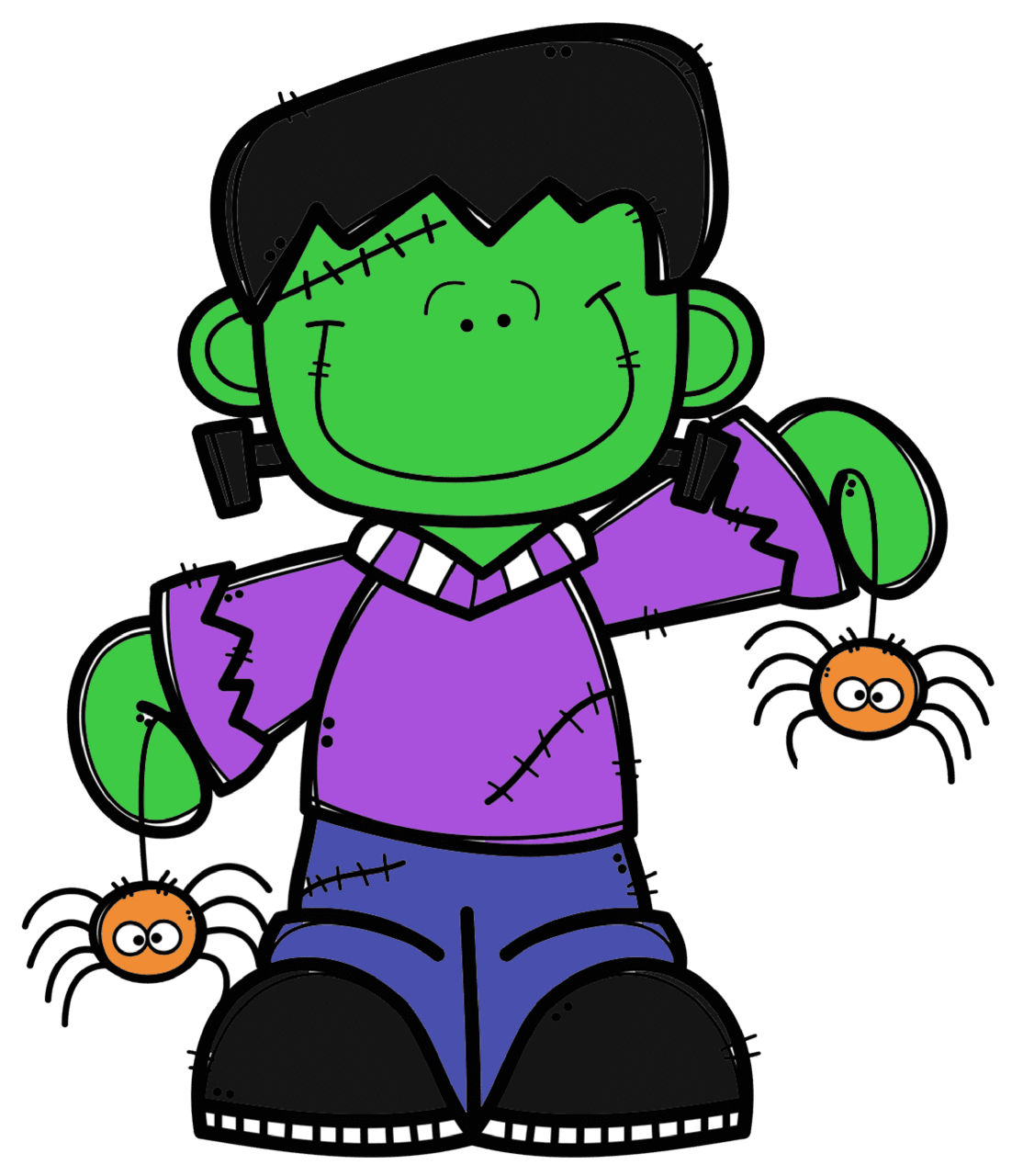 Frankenstein pin page clipart transparent 3