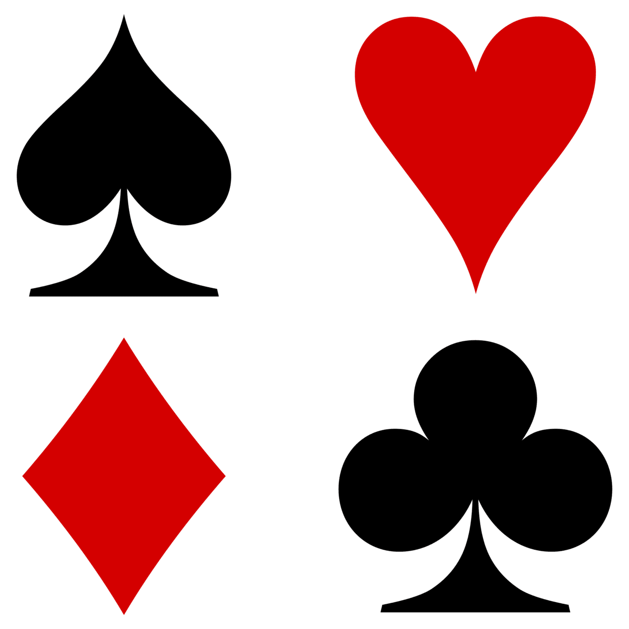 Playing cards pin page clipart free