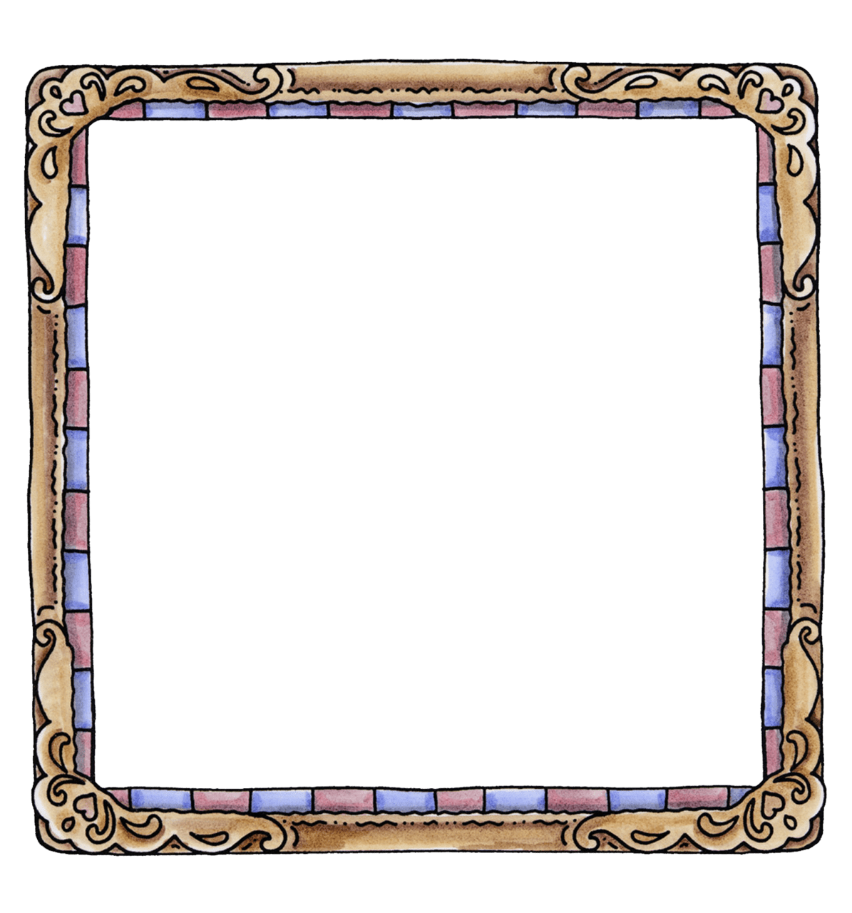 Picture frame page clipart