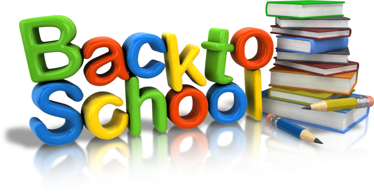 Wel back to school items clipart free