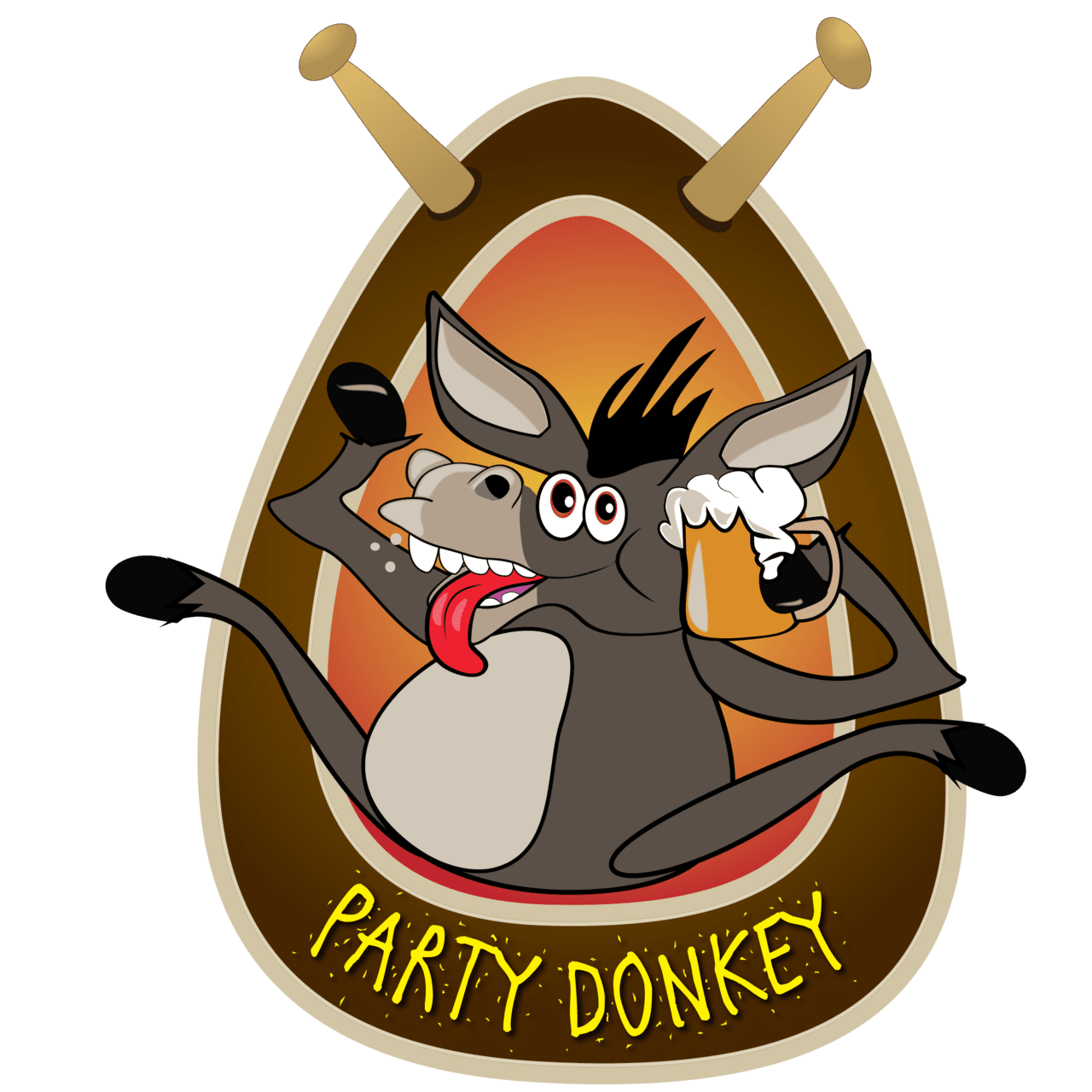 Donkey pin page clipart background 4