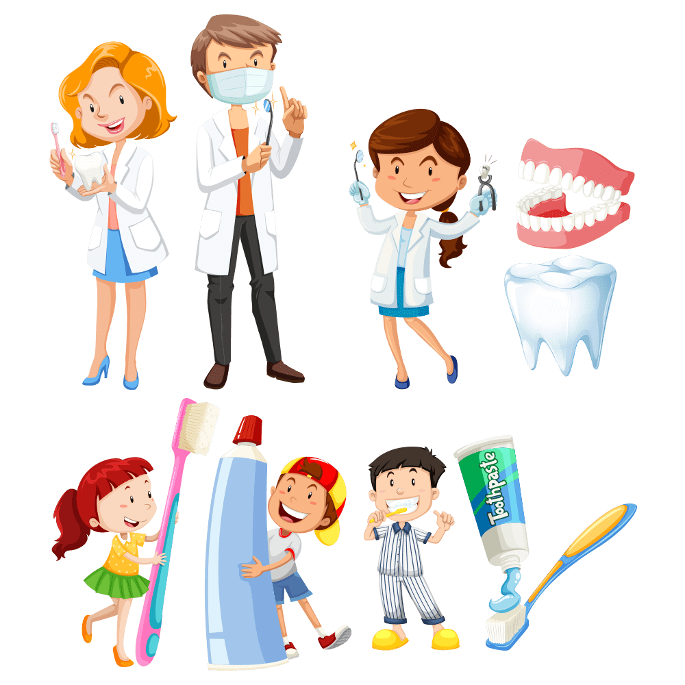 Dentist pin page clipart vector