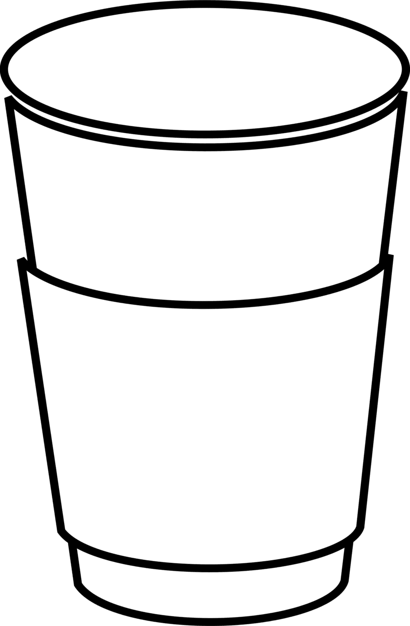 Paper coffee cup clipart free