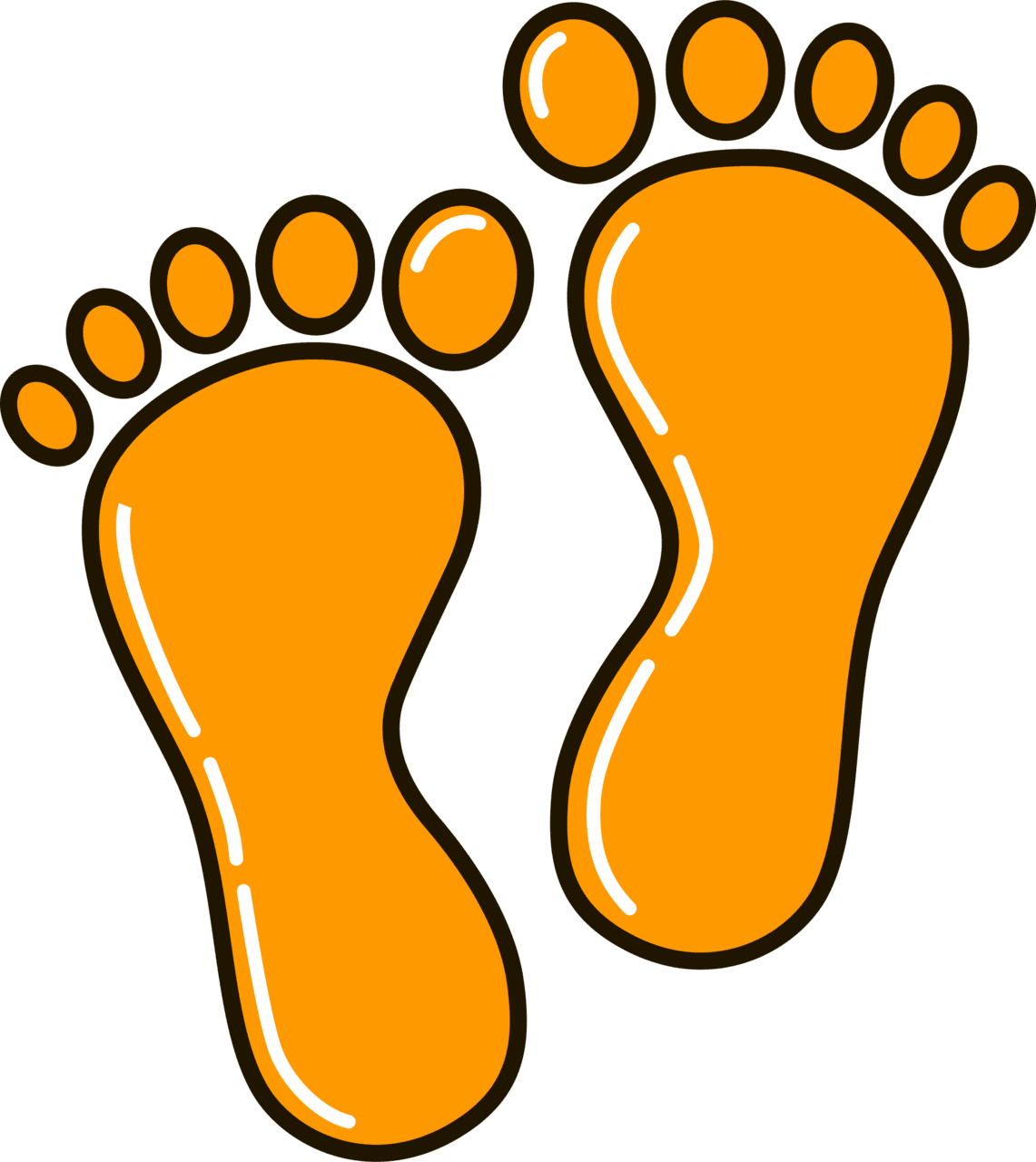 Foot feet vector clipart images