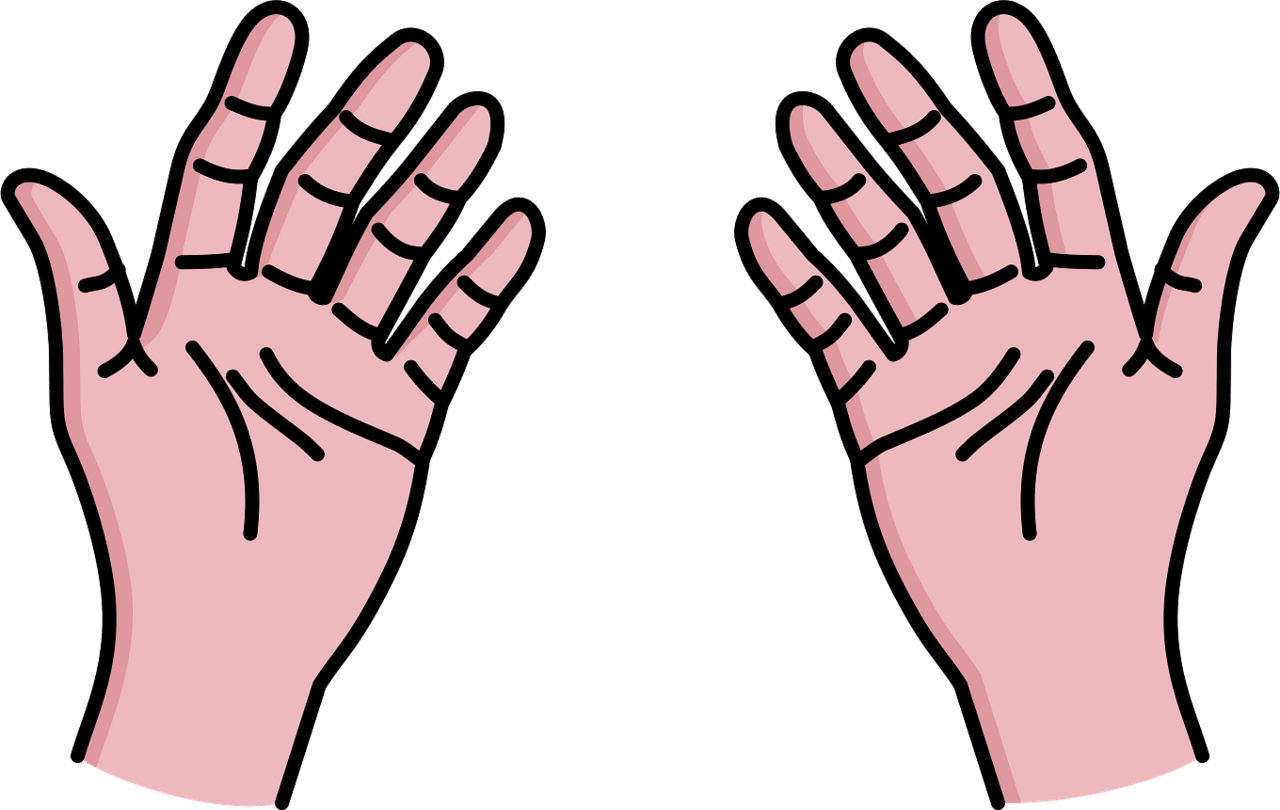 Praying hands in muslim prayer clipart photo