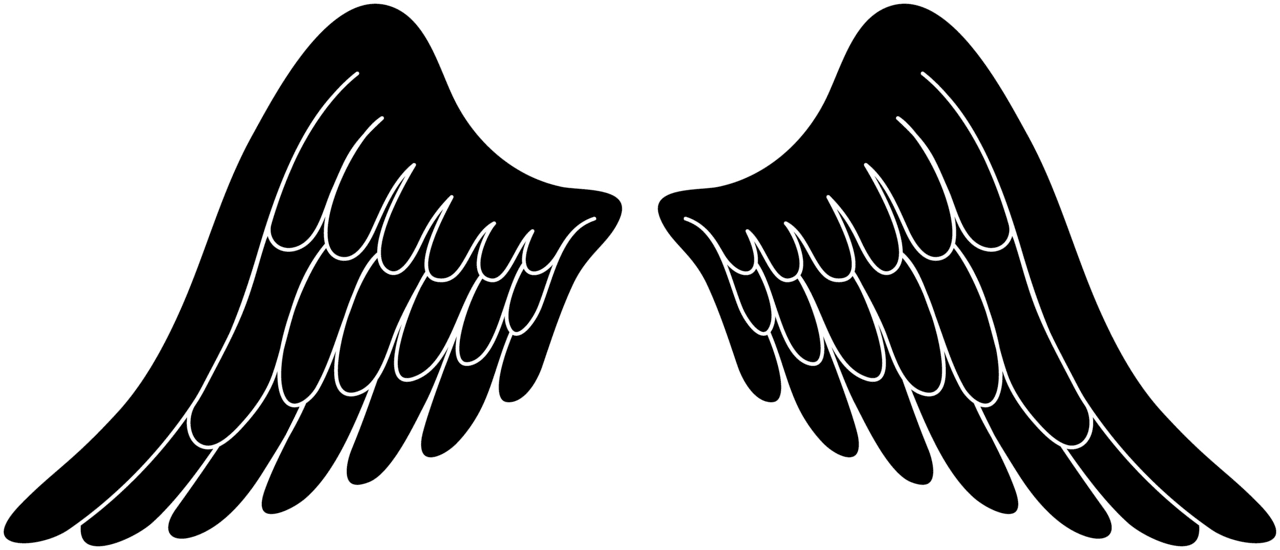 Angel wings drawingforkidsorg resources and information clipart free