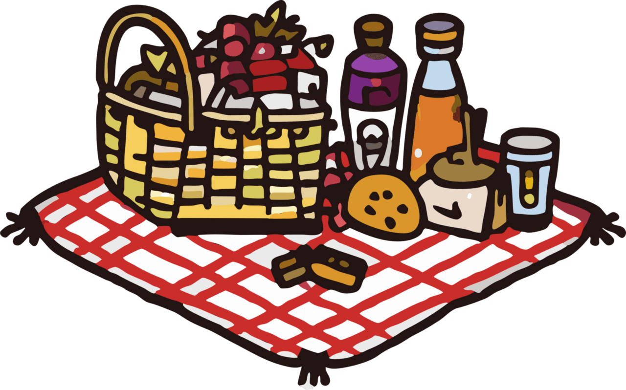 Picnic graphic clipart design logo