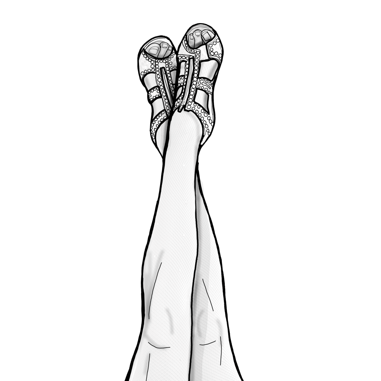 Legs feet shoes drawing by draw art clipart logo