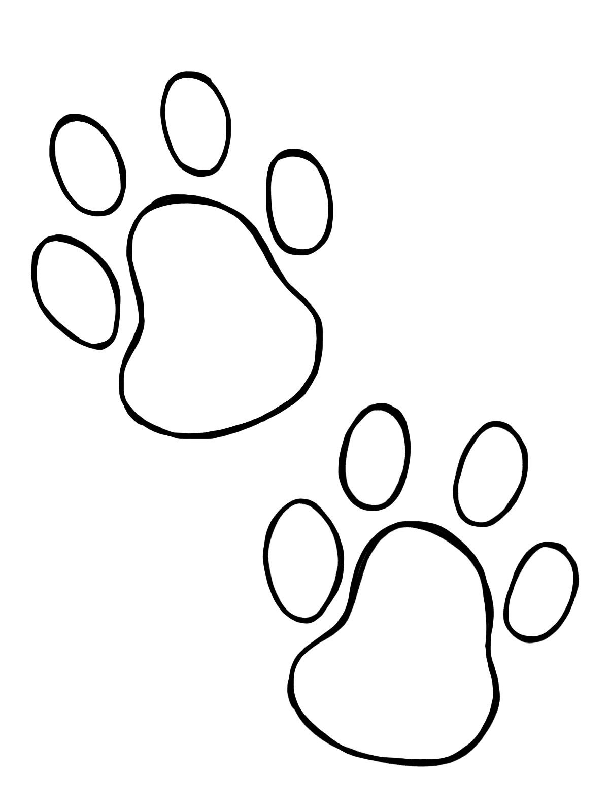 Paw print clipart images