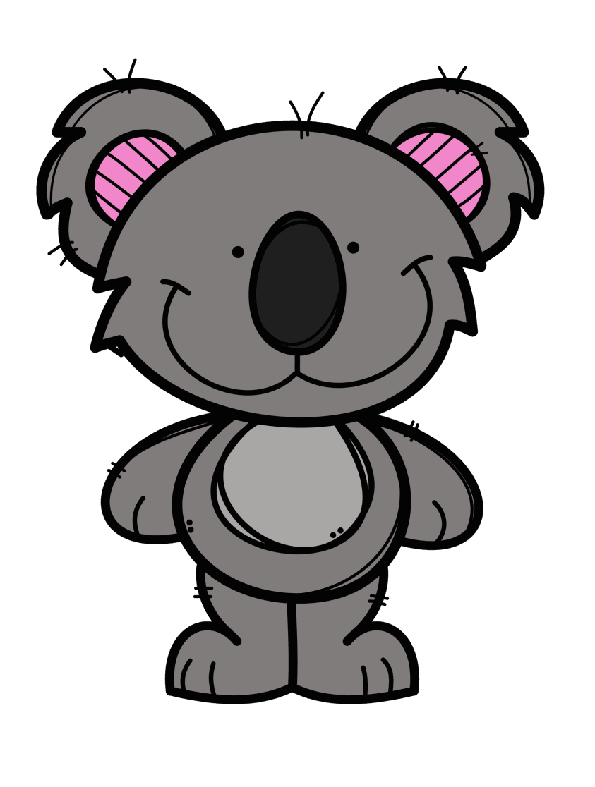 Koala pin page clipart clip art 4