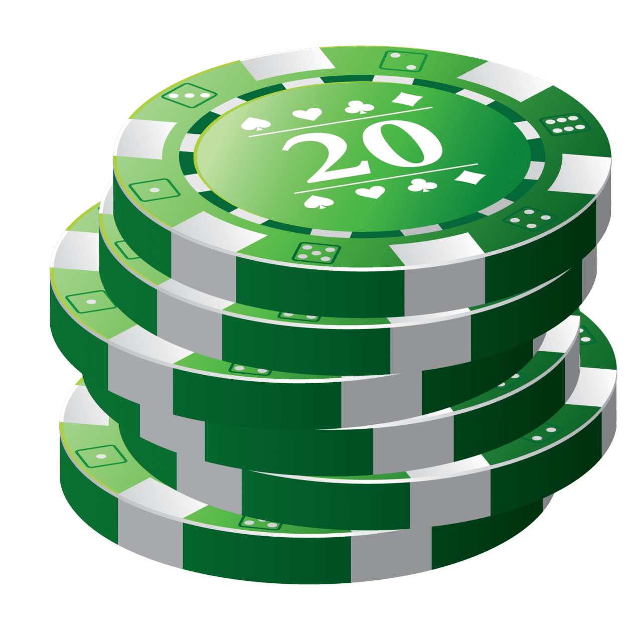 Playing cards poker chips clipart photo