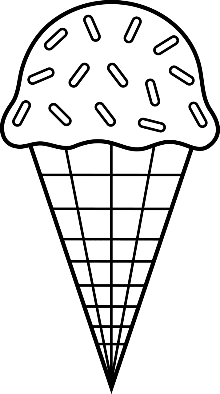 Ice cream cone pin page clipart background 3