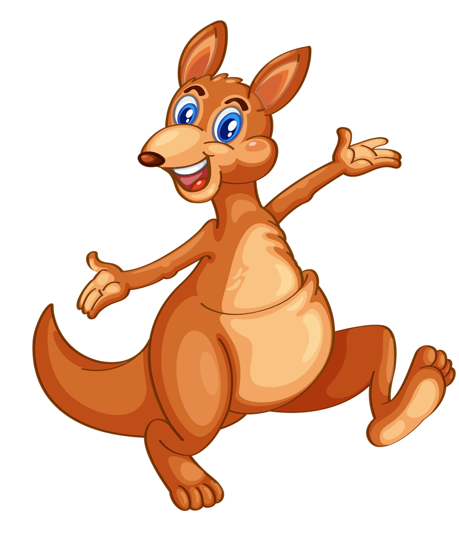 Funny kangaroo cartoon animal clipart library photo