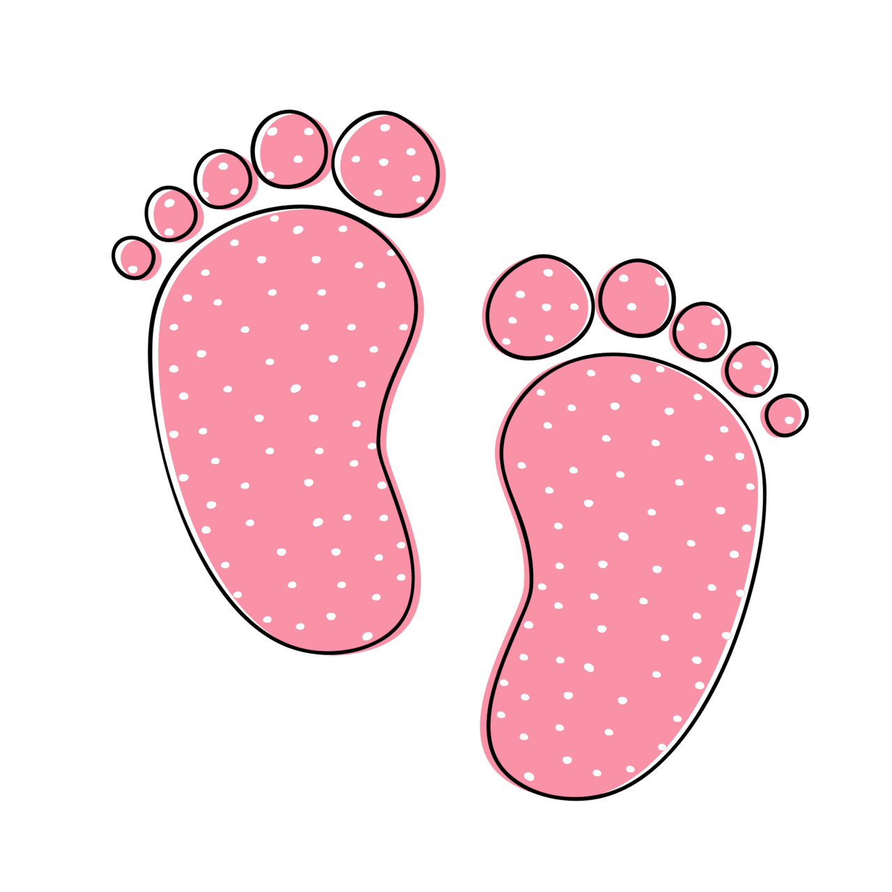 Foot and absolutely the cutest baby shower clip clipart image