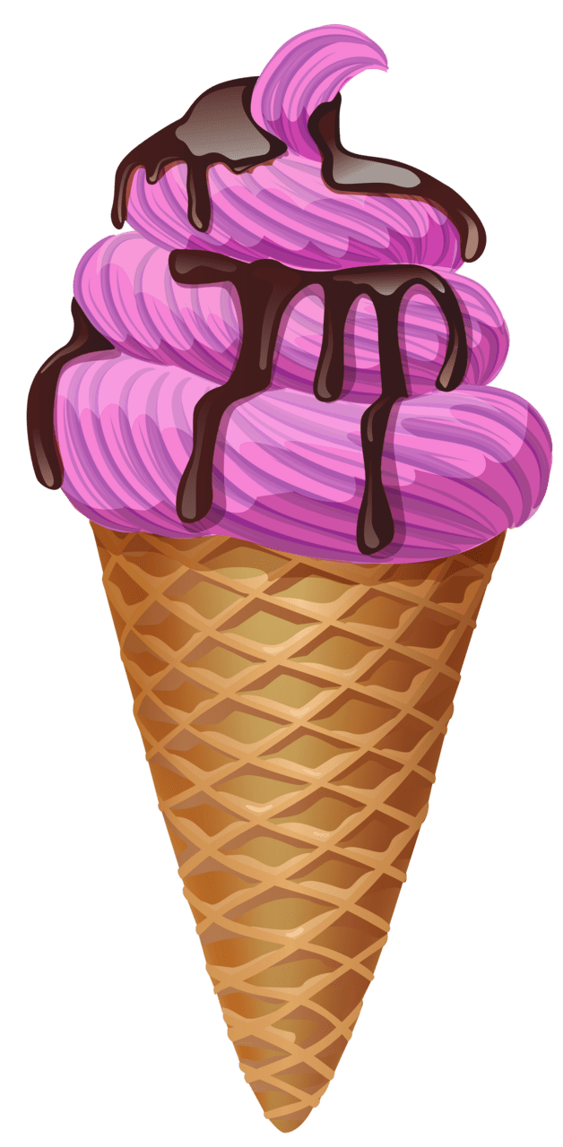 Ice cream cone pin page clipart image