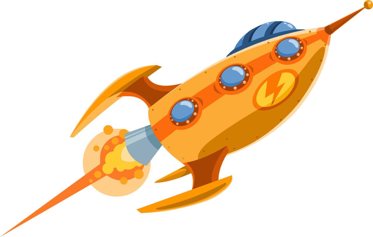 Rocket ship pin page clipart picture