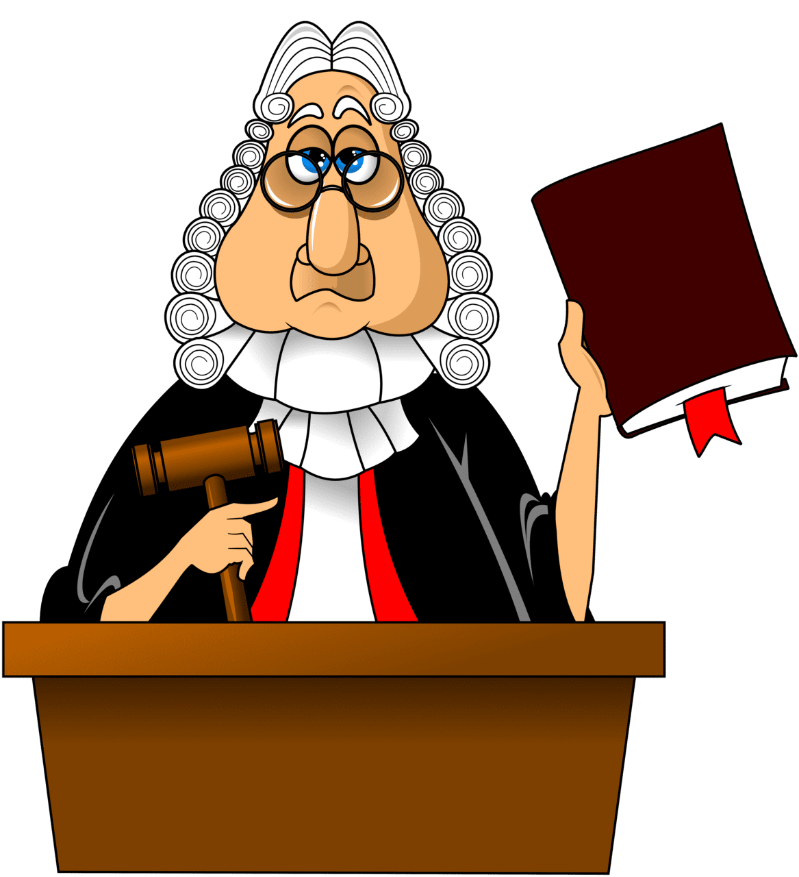 Gavel pin page clipart vector 2