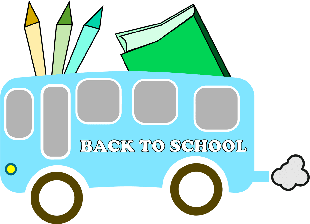 Back to school vector clipart images