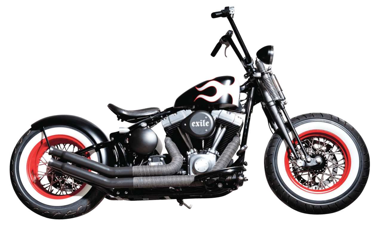 Motorcycle harley davidson black clipart image