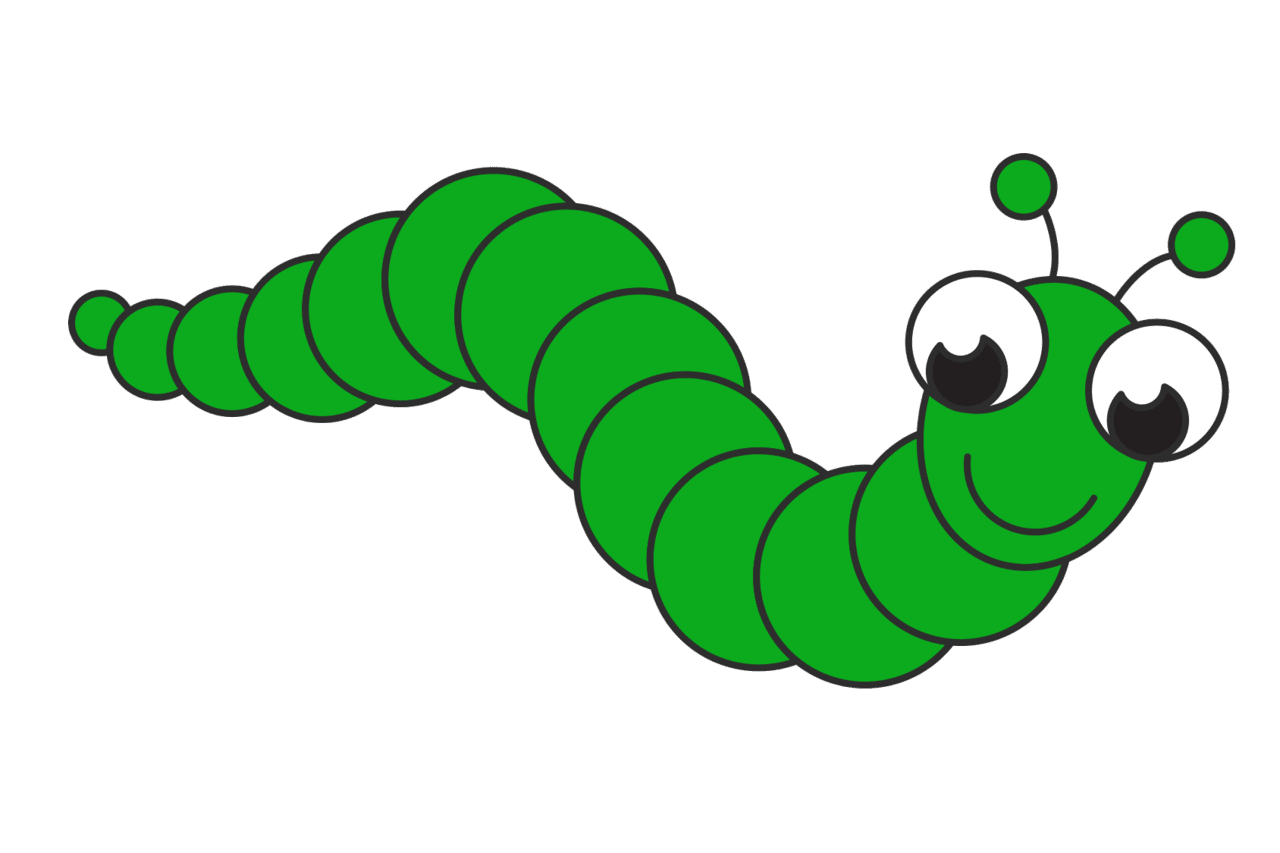 Caterpillar rups tekenen leer hoe je stap voor een kunt clipart clip art