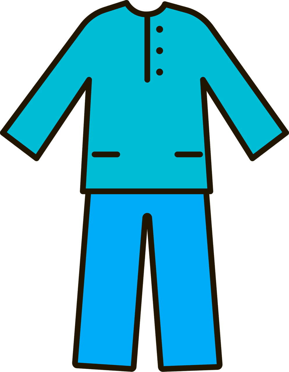 Pajama vector clipart images 4