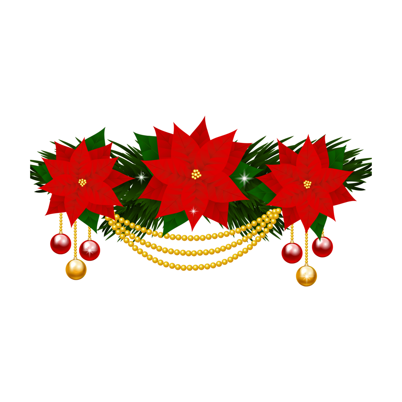 Poinsettia pin page clipart photo