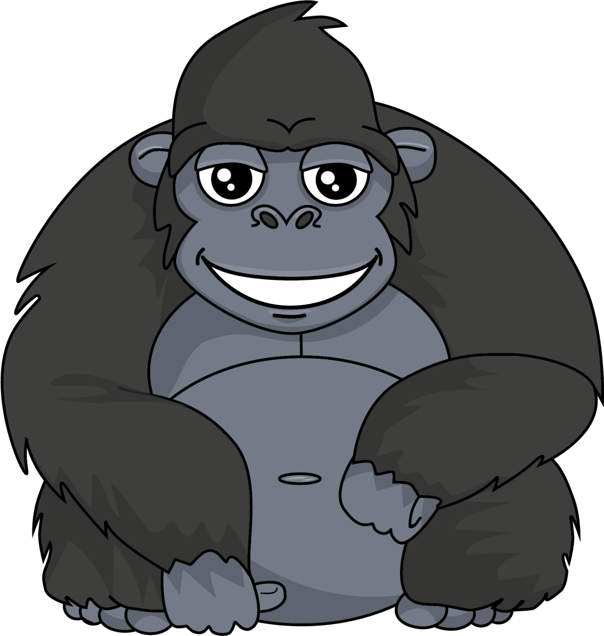 Hd making gorilla gongo studiosgongo studios gongofun cute clipart image