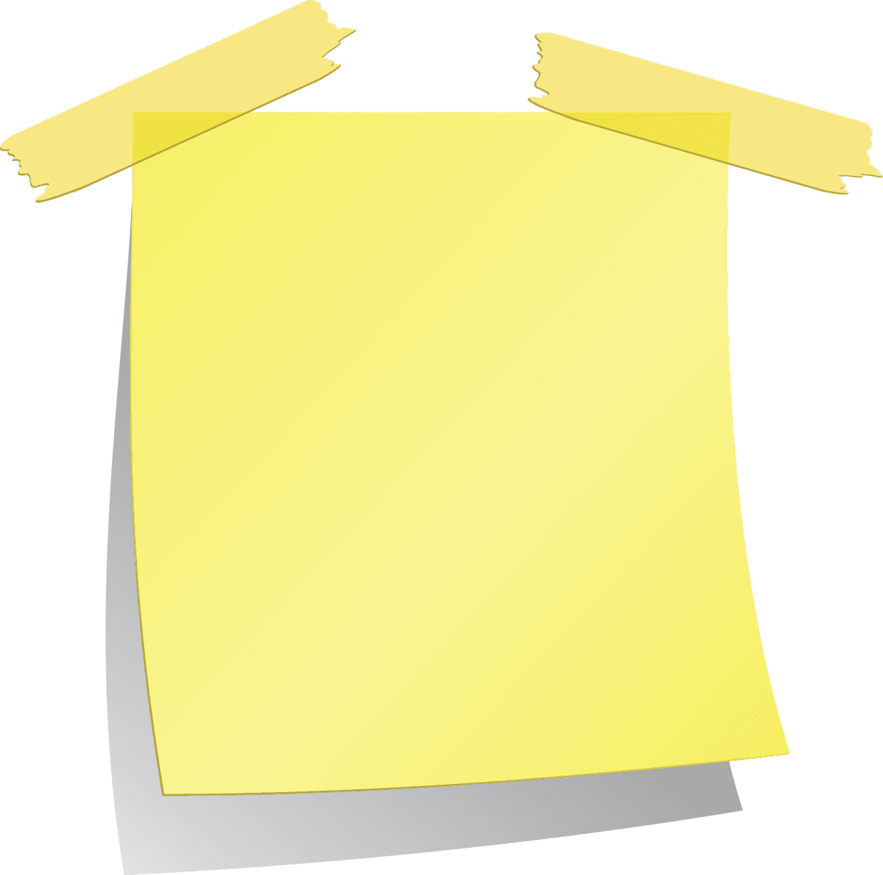 Notebook yellow sticky notes clipart clip art