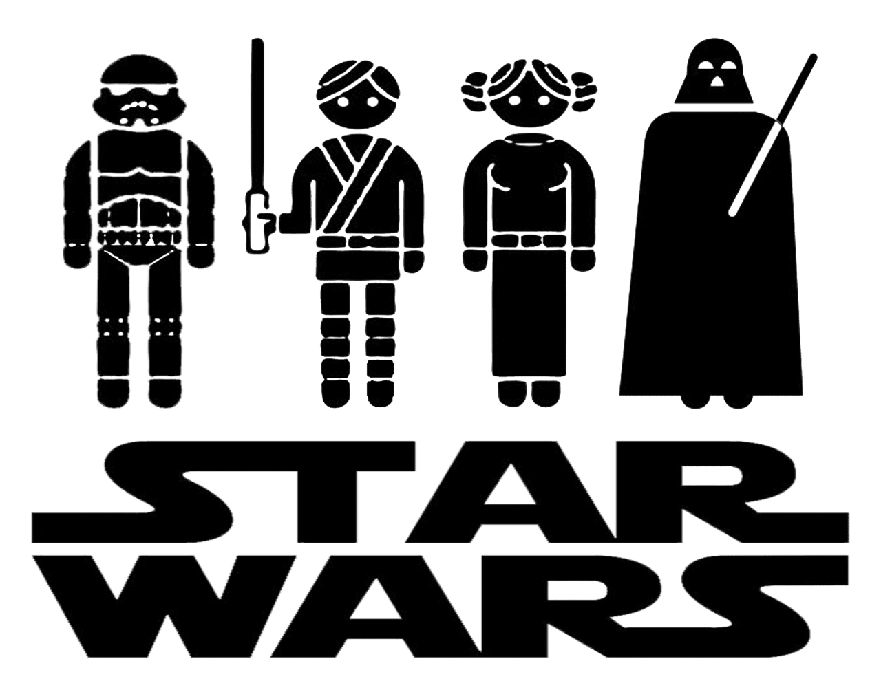 Star wars wall art tatertots and jello clipart clip art