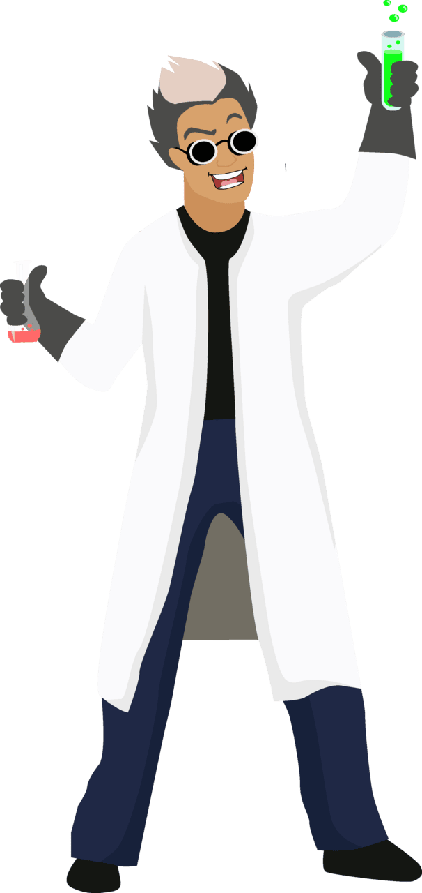 Evil scientist vector clipart images 3