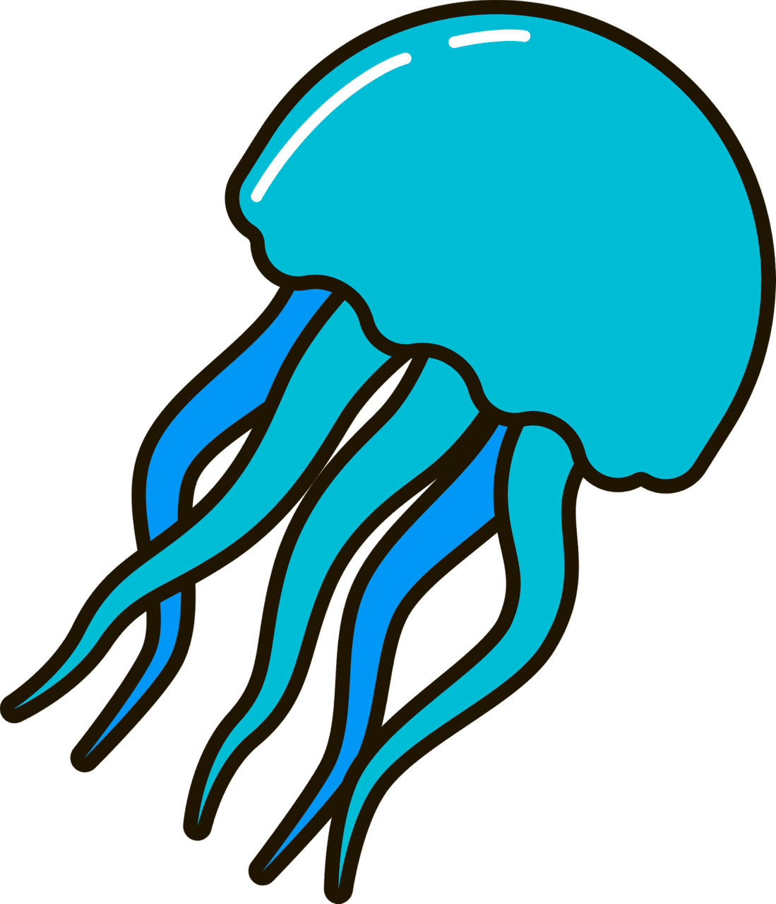 Jellyfish vector clipart images 2