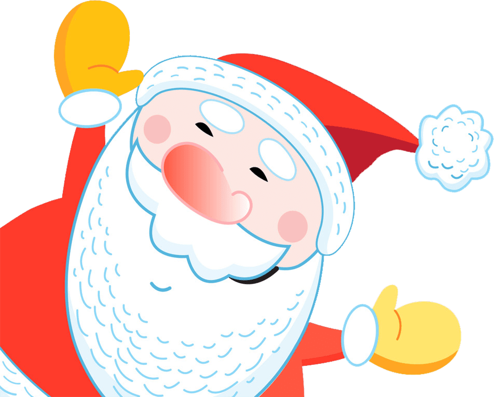 Father christmas hat happy wishes santa claus vector image clipart