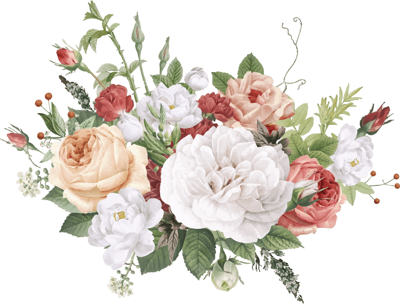 Flower bouquet same day delivery vector img clipart