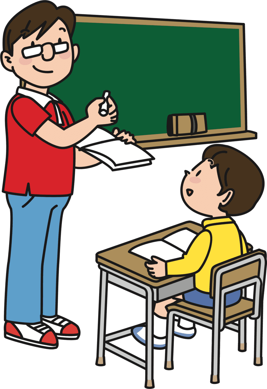 Man male teacher clipart vector