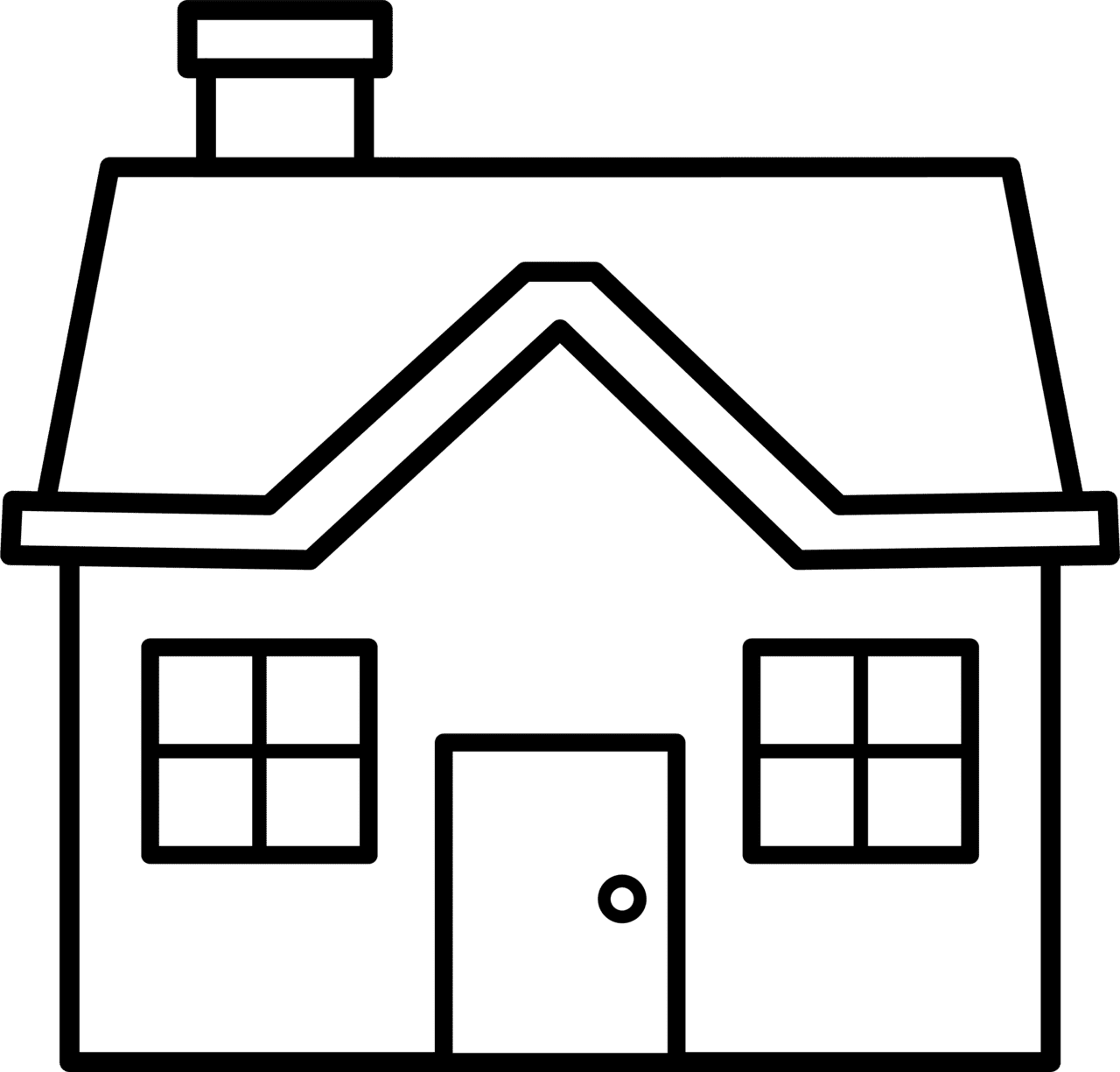 House in pin page clipart image 4