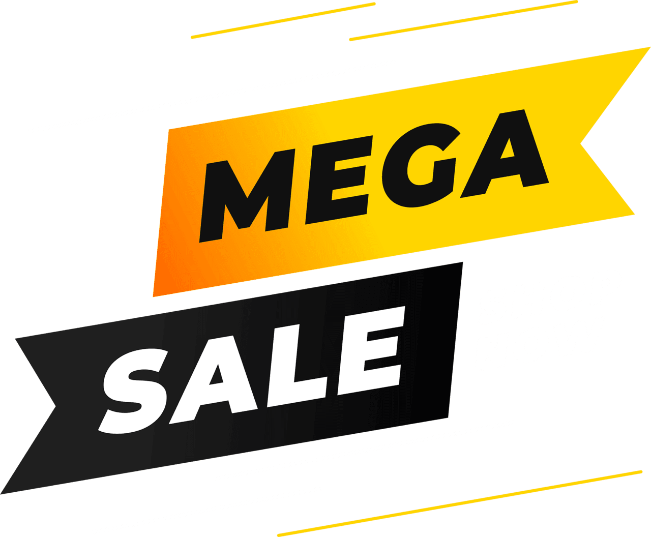 Garage sale mega shop now vector clipart