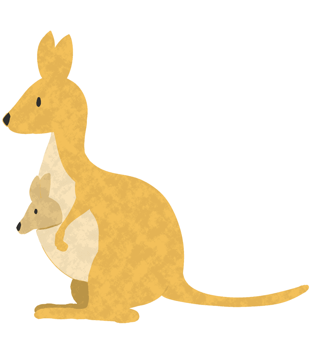 Kangaroo clipart vector