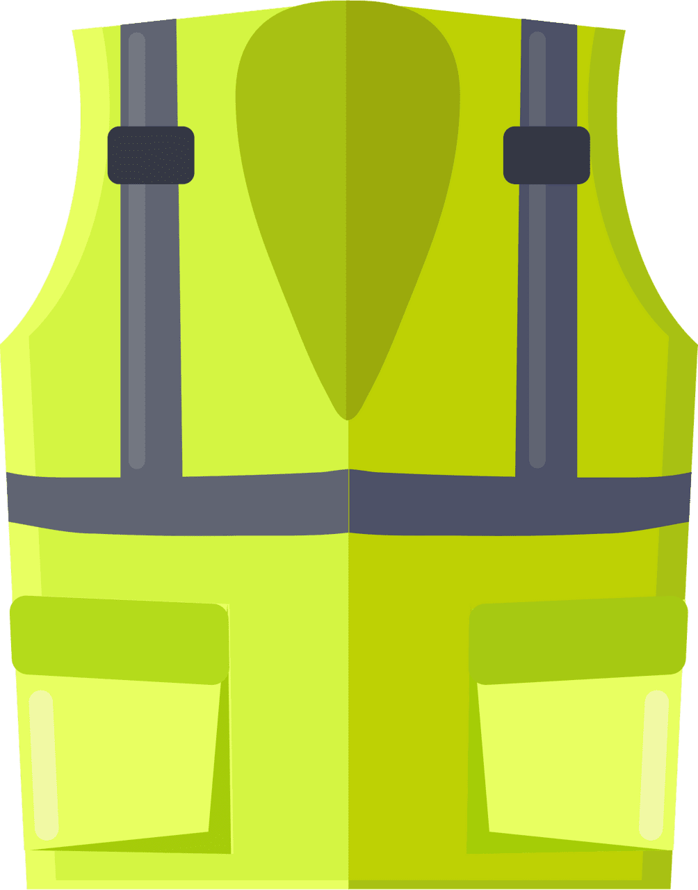 Safety vest vector clipart images 2