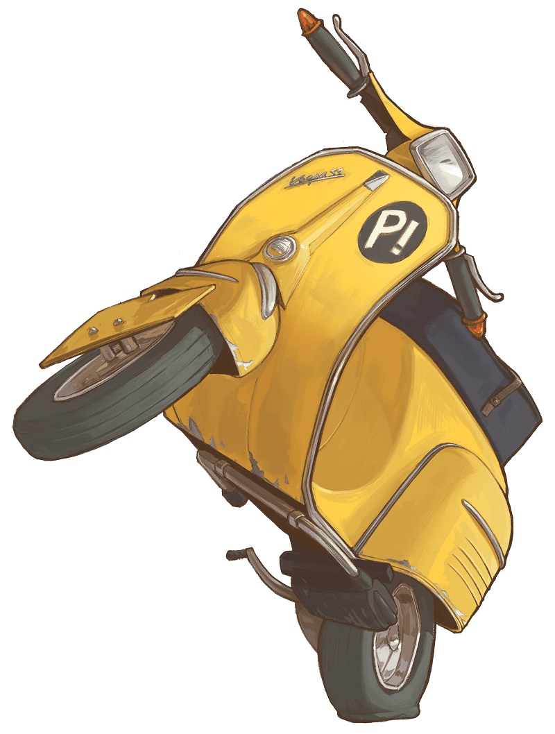 Car vespa motorcycle hq image clipart