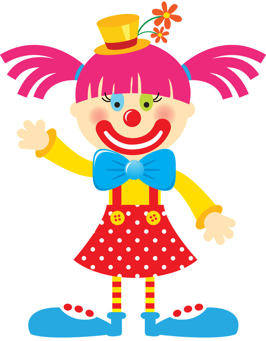 Clown pin page clipart transparent