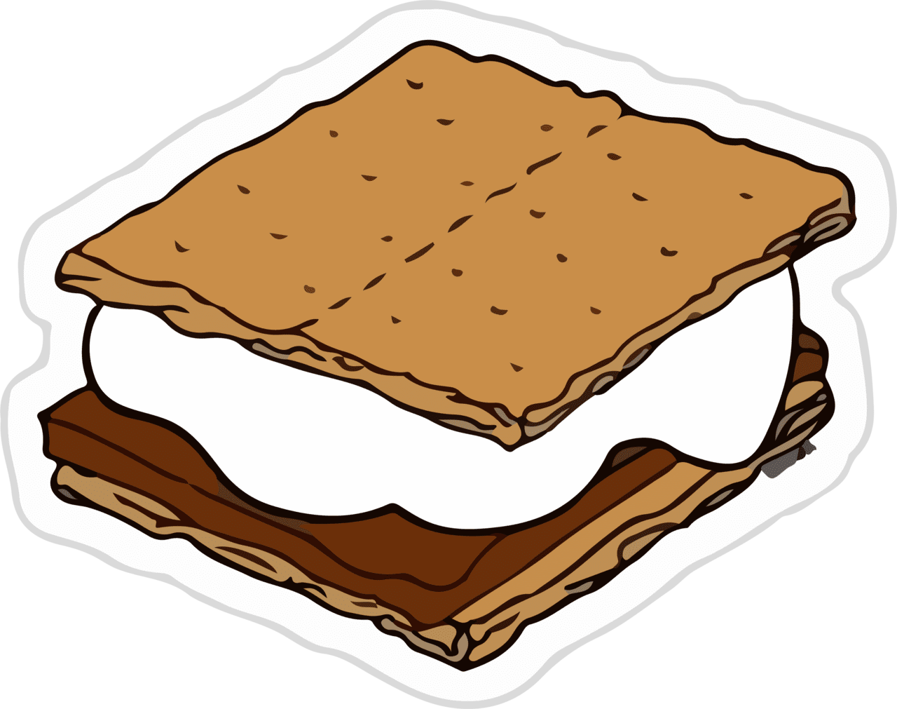 Shmallow sandwich clipart clip art