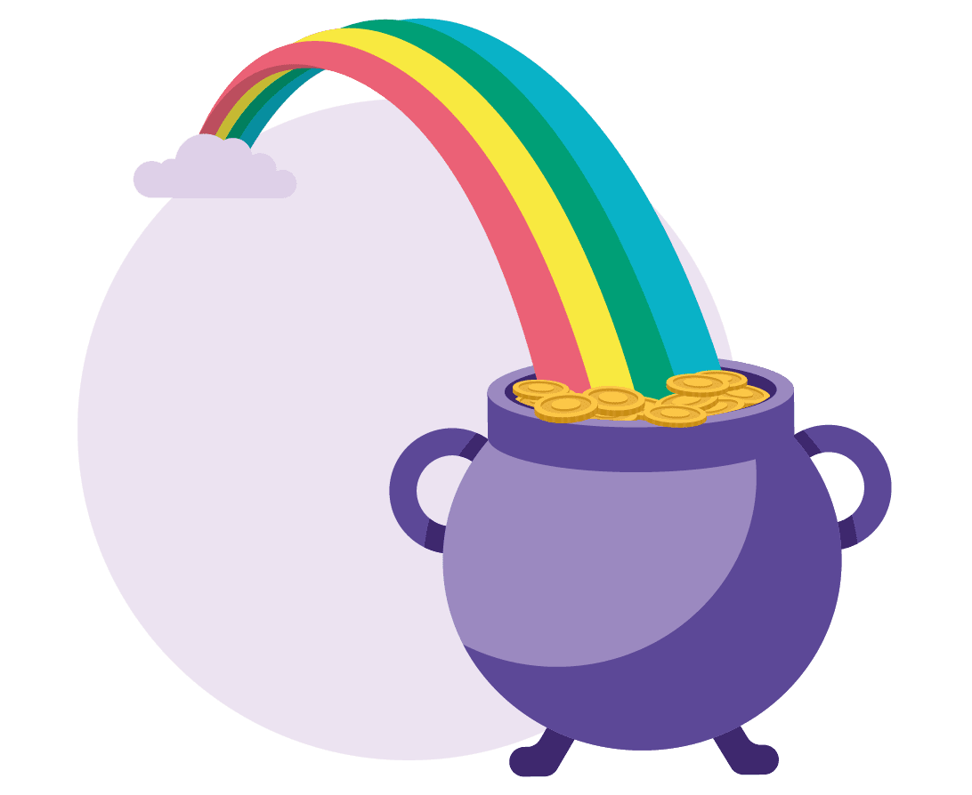 Pot of gold work francesca parviero clipart background