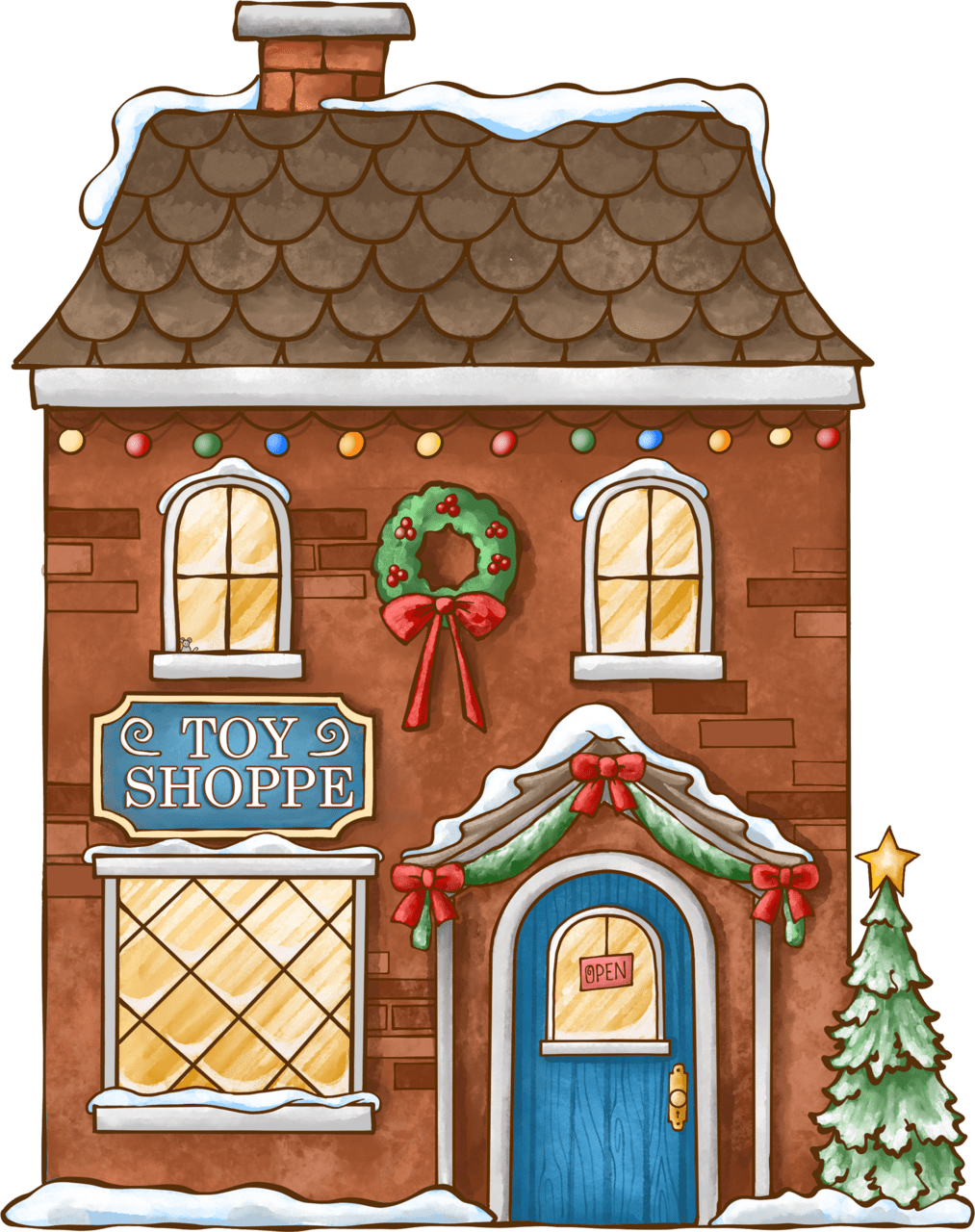 House in pin page clipart background 3