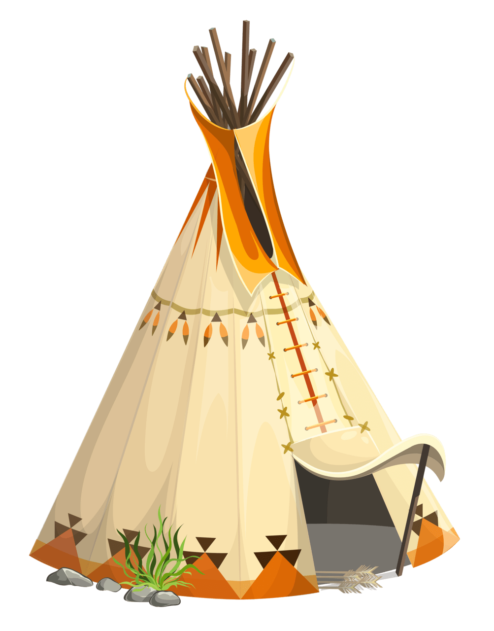 Tipi tent clipart picture