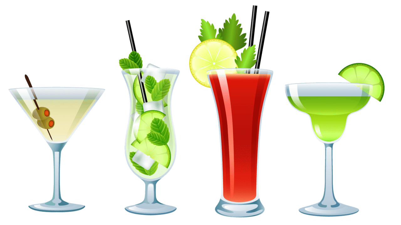 Margarita cocktail clipart logo