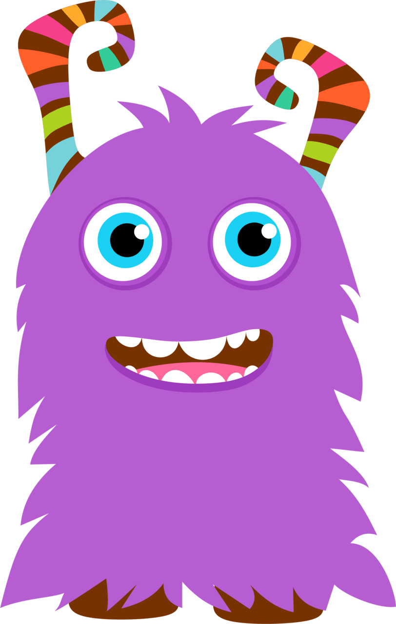 Monster pin page clipart picture