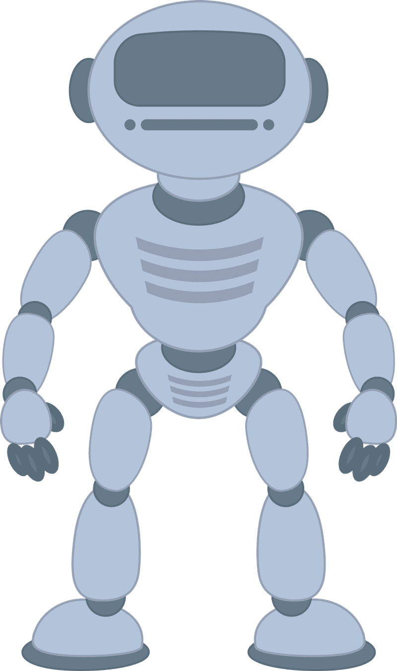 Robot pin page clipart free