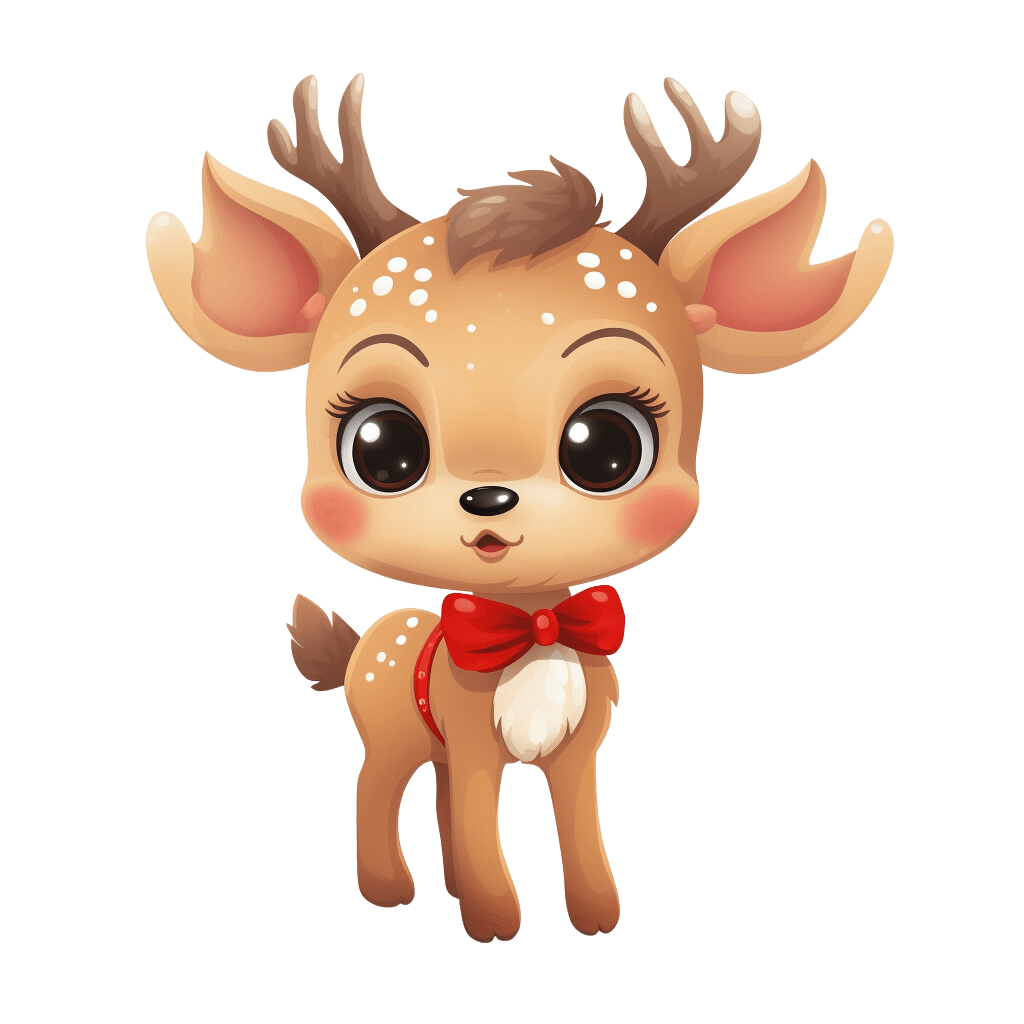 Cute christmas reindeer clipart clip art